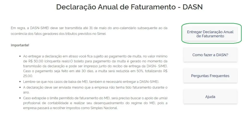 Tela Portal do Empreendedor - Serviços para MEI 04